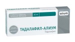 Тадалафил-Алиум, таблетки покрытые оболочкой пленочной 20 мг 4 шт