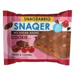 Печенье протеиновое, Snaq Fabriq (Снэк Фабрик) 45 г Снэкер вишня и карамель глазированное