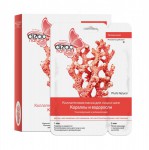 Маска для лица и шеи, Dizao (Дизао) 1 шт тонизирующая увлажняющая с керамидами био-золотом экстрактами коралла и морских водорослей