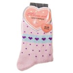 Носки женские, Milano Socks (Милано Сокс) р. 36-40 №200 шерстяные рисунок №5 розовые