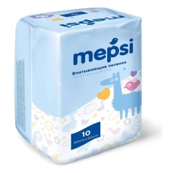 Пеленки впитывающие детские, Mepsi (Мепси) р. 60смх60см №10