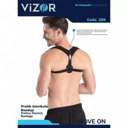 Корректор осанки, Vizor (Визор) р. универсальный (standard) арт. Code 209 практичная повязка ключицы