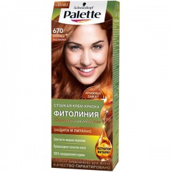 Краска для волос, Palette (Палетт) 50 мл Фитолиния 670 бронзовый каштановый