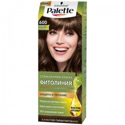 Краска для волос, Palette (Палетт) 50 мл Фитолиния 600 Светло-каштановый