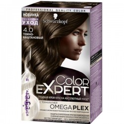 Крем-краска для волос, Color Expert (Колор Эксперт) 167 мл 4.0 Темно-каштановый