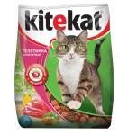 Корм для кошек, Kitekat (КитиКэт) 350 г Телятинка аппетитная сухой мягк. упак.