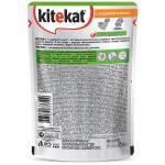 Корм для кошек, Kitekat (КитиКэт) 85 г с индейкой в соусе мягк. упак.