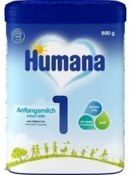 Смесь молочная, Humana (Хумана) 800 г 1 с рождения до 6 мес