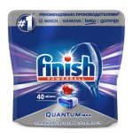 Средство для посудомоечных машин, Finish (Финиш) 40 шт Квантум Макс моющее в таблетках