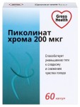 Пиколинат хрома, Gross Health (Гросс Хелс) таблетки 200 мкг / 0.15 г 60 шт